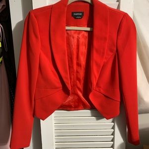 BEBE red short blazer- gently worn